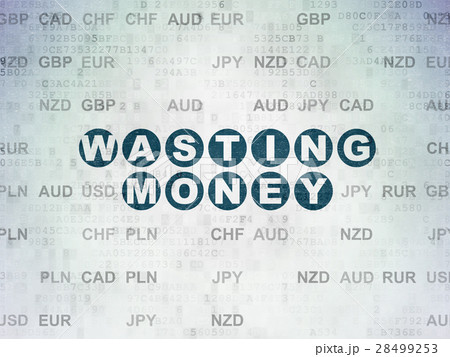Currency concept: Wasting Money on Digital Data 28499253