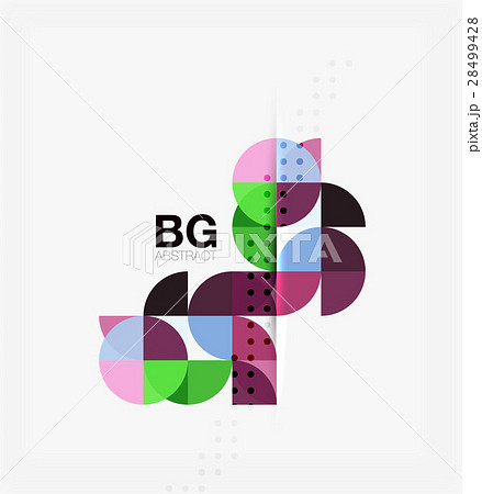 Modern elegant geometric circles abstract 28499428