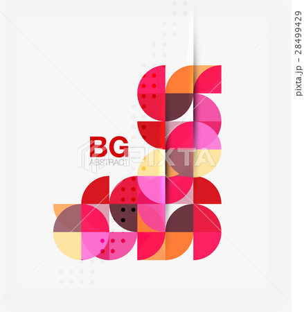 Colorful circles modern abstract composition with Colorful circles modern abstract composition with 28499429
