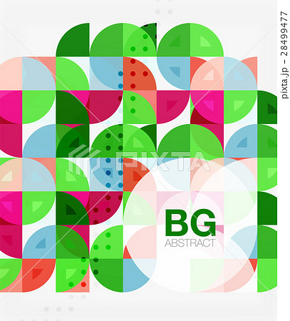 Colorful circles modern abstract composition with Colorful circles modern abstract composition with 28499477