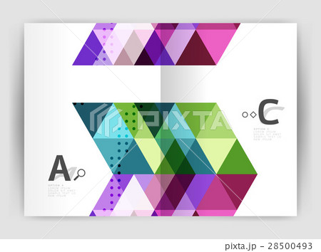 Modern business brochure or leaflet A4 cover 28500493