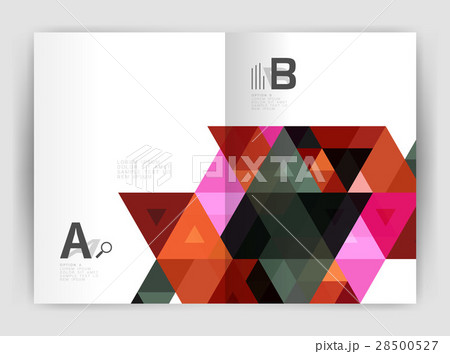 Modern business brochure or leaflet A4 cover Modern business brochure or leaflet A4 cover 28500527