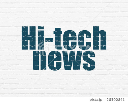 News concept: Hi-tech News on wall background 28500841