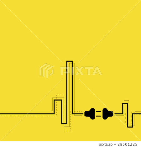 Abstract background with plug and socket. 28501225