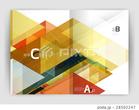 Abstract a4 brochure print template 28502247