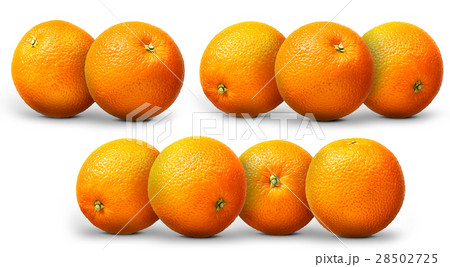 Fresh orange fruit isolated on white 28502725
