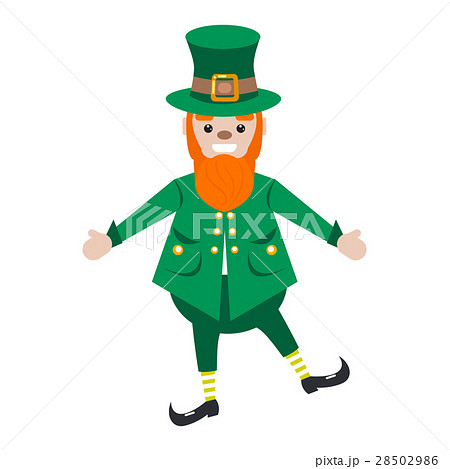 Irish St. Patrick leprechaun character vector 28502986