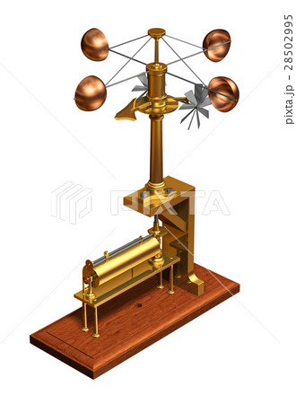 Antique Anemometer. Weather Station On White 28502995