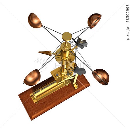 Antique Anemometer On White Background 28502998