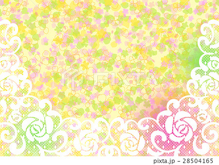 Retro flower pattern 28504165