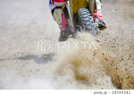 Dirt debris from a motocross race 28504381