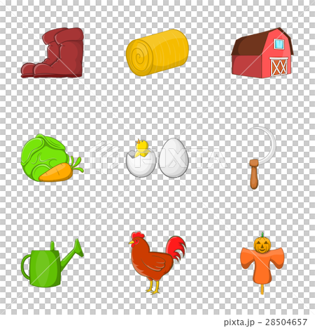 Estate icons set, cartoon style Estate icons set, cartoon style 28504657