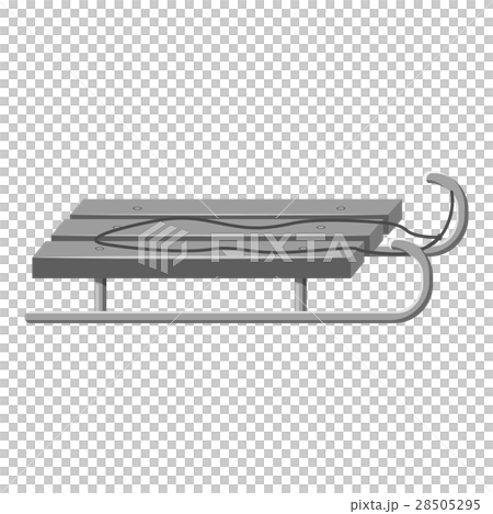 Sleigh icon, gray monochrome style Sleigh icon, gray monochrome style 28505295