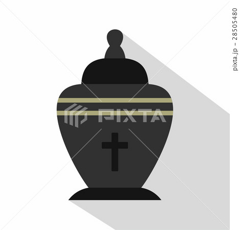 Urn icon, flat style 28505480