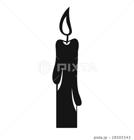 Candle icon, simple style 28505543