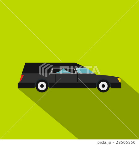 Hearse icon, flat style 28505550