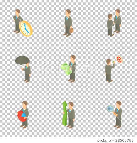 Manager icons set, cartoon style - Stock Illustration [28505795] - PIXTA