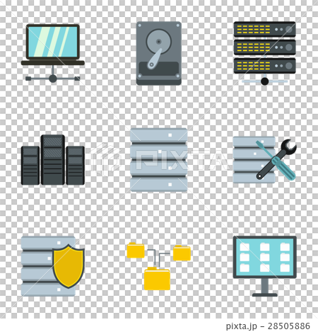 Computer repair icons set, flat style Computer repair icons set, flat style 28505886