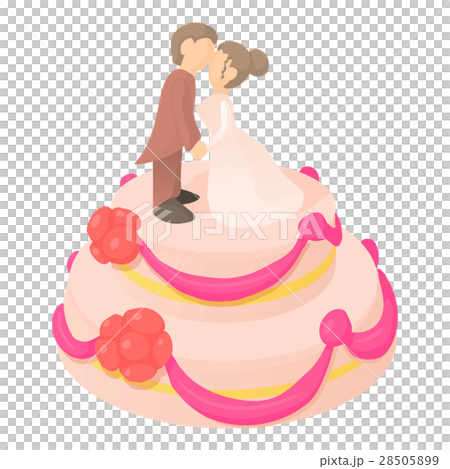 Wedding Cake Icon Cartoon Style Stock Illustration 28505899 Pixta