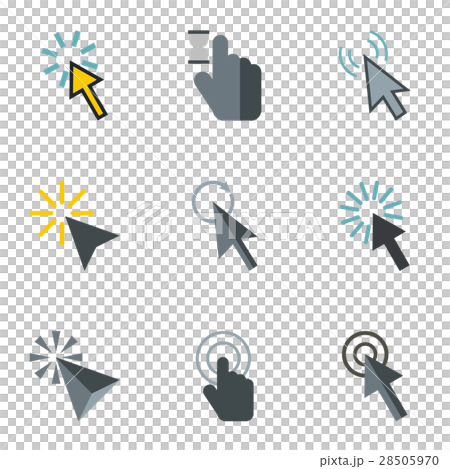 Cursor icons set, flat style Cursor icons set, flat style 28505970