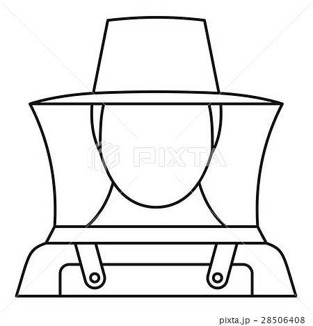 Beekeeper icon, outline style Beekeeper icon, outline style 28506408