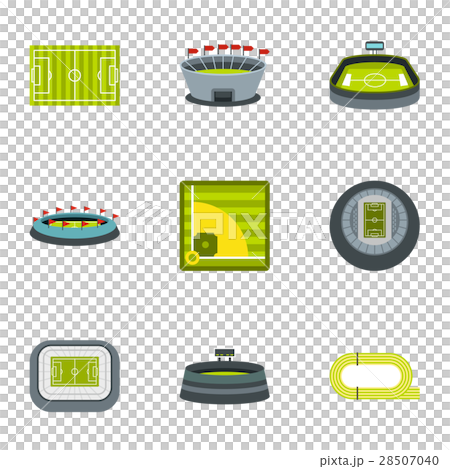 Championship icons set, flat style Championship icons set, flat style 28507040