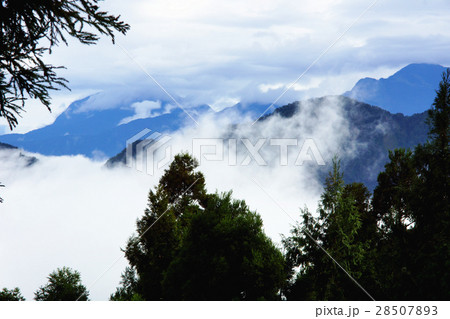 山背景 山の風景 林 28507893