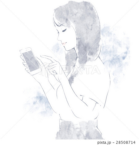 画像をダウンロード かわいい 女の子 イラスト スマホ 持つ イラスト 最高の画像壁紙日本aad