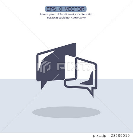 Pictograph of message or chat 28509019