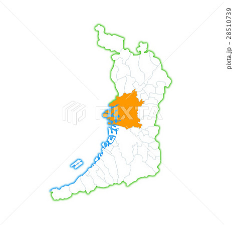 大阪市と大阪府地図のイラスト素材 28510739 Pixta