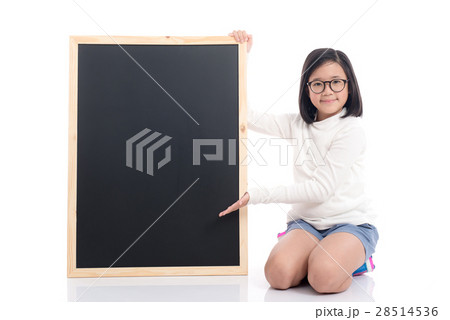 Asian girl with blackboard Asian girl with blackboard 28514536