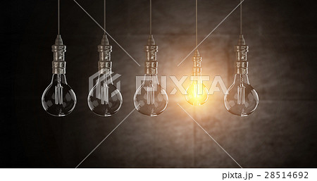 Light bulb lamps. 3D rendering Light bulb lamps. 3D rendering 28514692