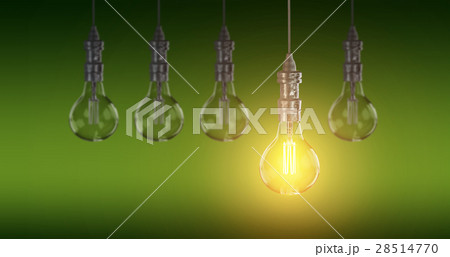 Light bulb lamps. 3D rendering 28514770
