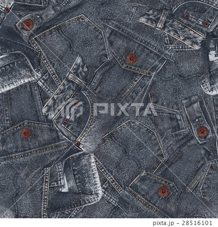 デニム素材パッチワーク 28516101