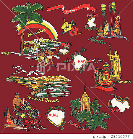 アロハ柄素材 アロハ柄素材 28516577