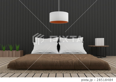 modern bedroom interior loft in 3D 28518484