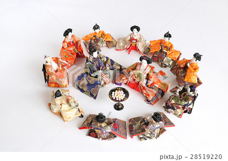 ひな人形多数 円 白バック ひな人形多数 円 白バック 28519220