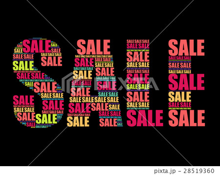 SALE Word, vector words cloud 28519360