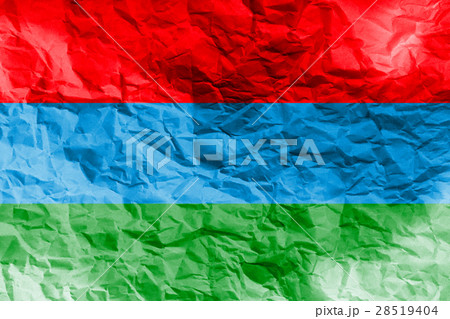 Karelia flag 3D illustration symbol. Coat of arms Karelia flag 3D illustration symbol. Coat of arms 28519404