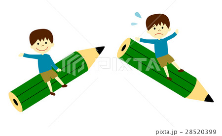 鉛筆に乗る男の子 鉛筆に乗る男の子 28520399