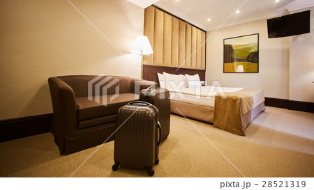 traveling bag in the hotel room traveling bag in the hotel room 28521319