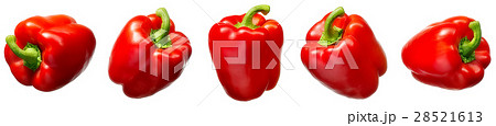 Sweet red pepper isolated on white Sweet red pepper isolated on white 28521613
