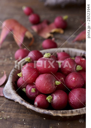 raw small european radishes 28523944