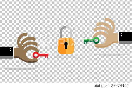 Green key and Red key, data protection concepts. Green key and Red key, data protection concepts. 28524405