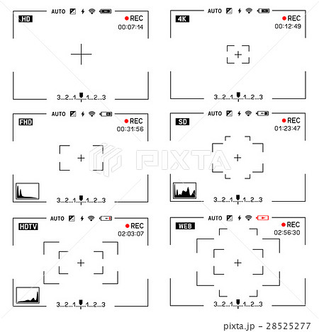 Camera Viewfinder Transparent Backgroundのイラスト素材