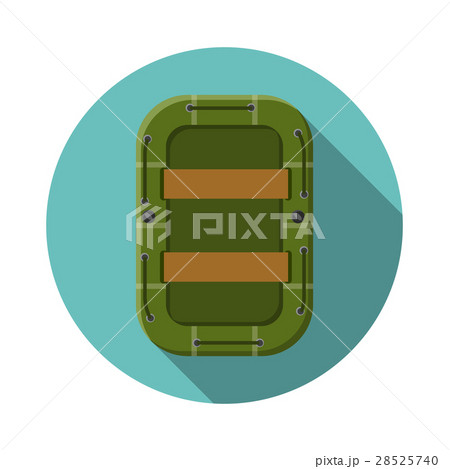 Flat vector illustration of raft icon 28525740