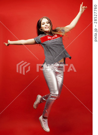 young pretty emitonal posing teenage girl on young pretty emitonal posing teenage girl on 28527760