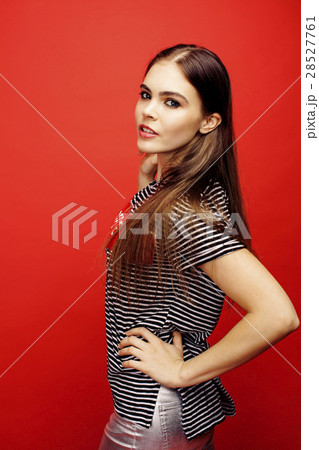 young pretty emitonal posing teenage girl on young pretty emitonal posing teenage girl on 28527761