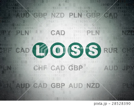 Business concept: Loss on Digital Data Paper 28528390