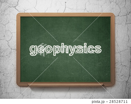 Science concept: Geophysics on chalkboard 28528711